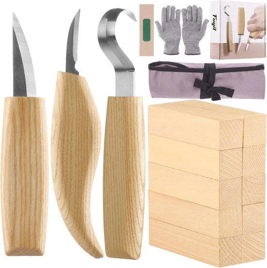 Impastatrice per Principianti - 17 Pezzi Inclusi Strumenti per la Tagliatura e Blocchi di Legno