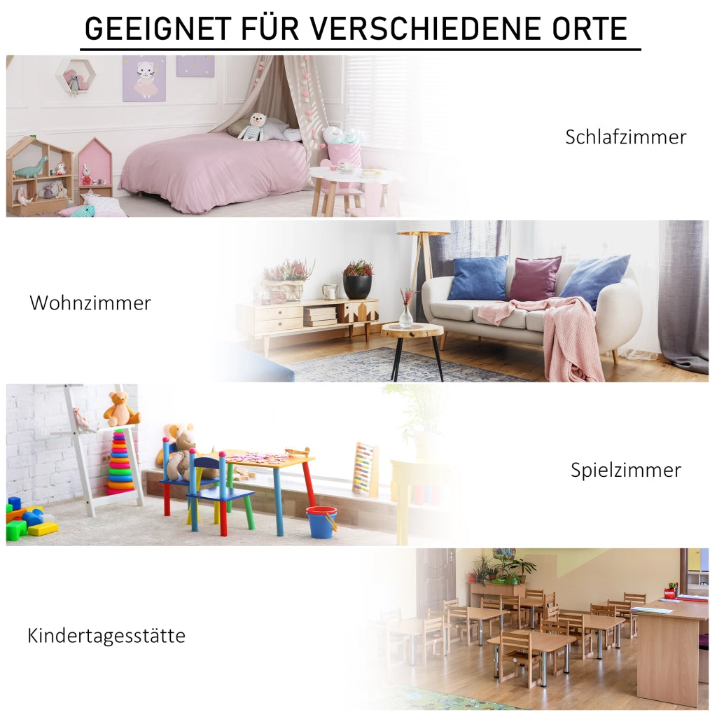 Cassettiera per Bambini con 3 Cassetti ¨C zephmum ¨C Bianco MDF 60x40x?
