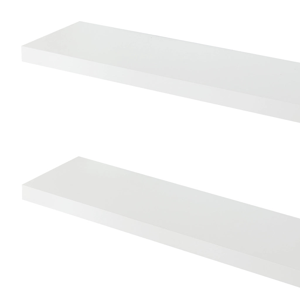 Set Stranda 3 Mensole da Muro 80x20x4 cm Bianco [en.casa]