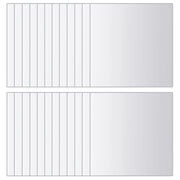 Piastrelle a Specchio 48 pz Quadrate in Vetro CFW3437866