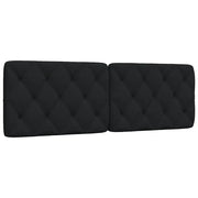 Coussin de tête de lit noir 160 cm tissu