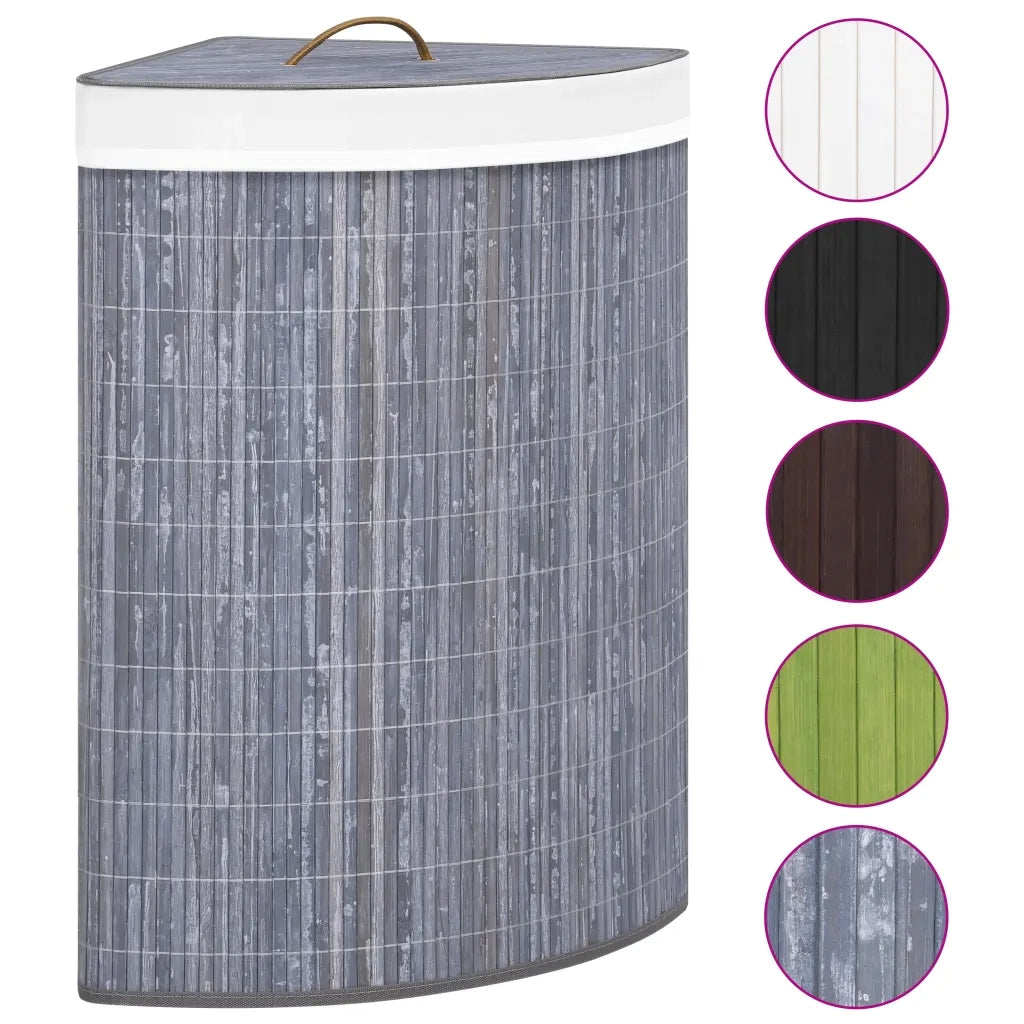 Cesto Portabiancheria per Angolo Grigio 60 L cod mxl 54213