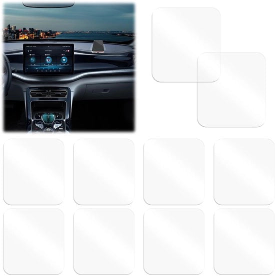 Pacchetto di 10 pattini antiscivolo multifunzionali, pattini in silicone riciclabili, pattini antiscivolo trasparenti multifunzionali per auto, pavimenti in piastrelle e cucina, dashboard, con tecnologia nano lavabile