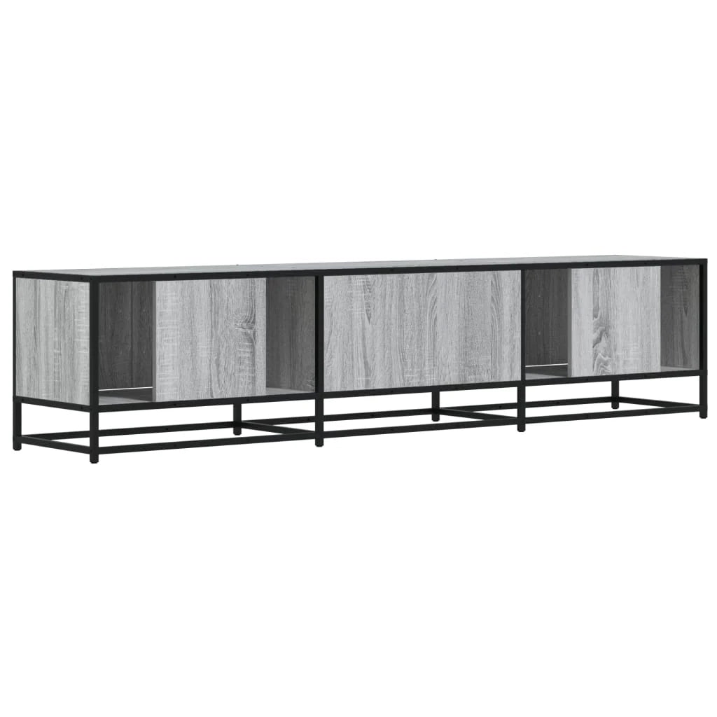 Mobile TV multimediale mensola TV credenza TV sala da pranzo soggiorno camera da letto Sonoma 180 x 35 x 41 cm legno ingegnerizzato grigio 02_0028431