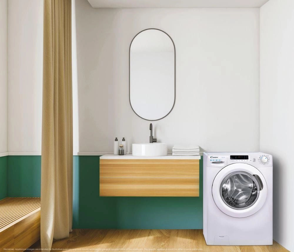 Candy Smart CSS4372DW4/1-11 lavatrice Caricamento frontale 7 kg 1300 Giri/min Bianco