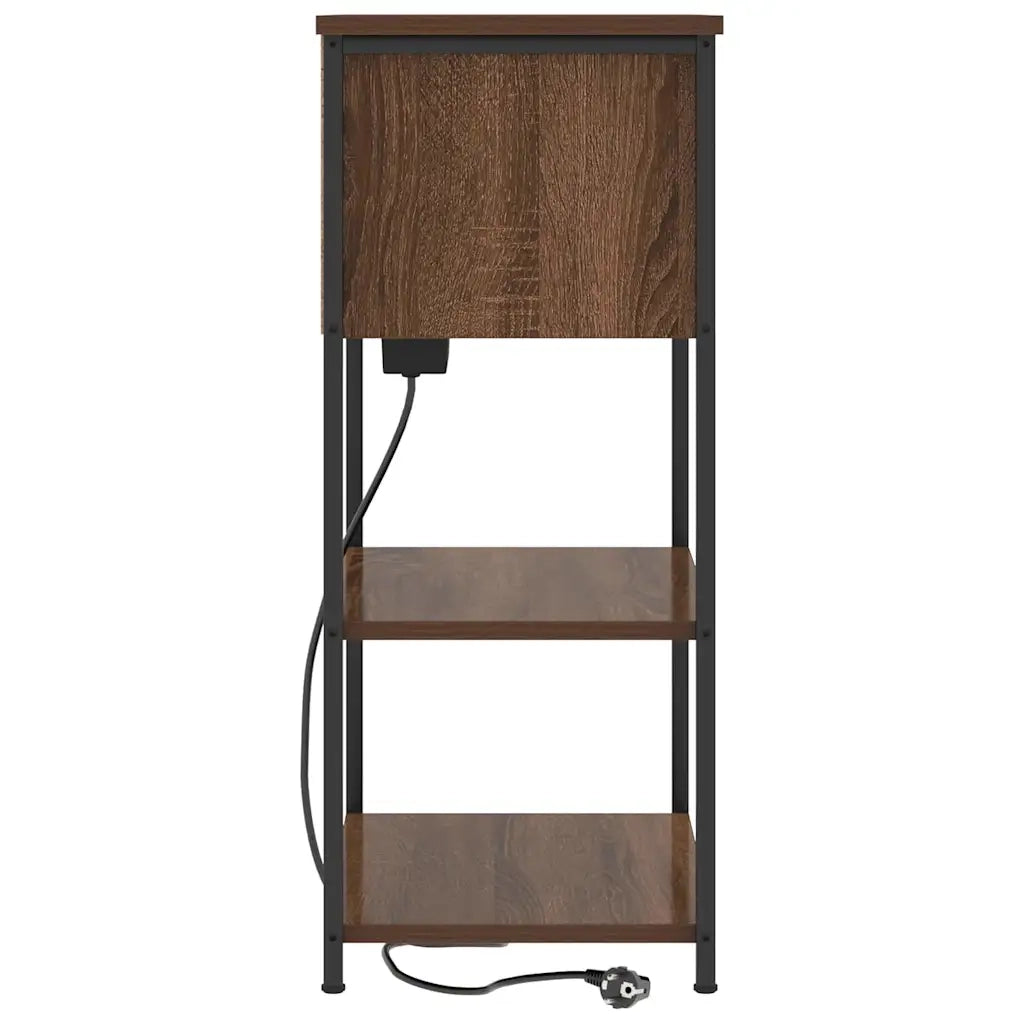 vidaXL Armadio da Notte Rovere marrone 55 x 31 x 76 cm