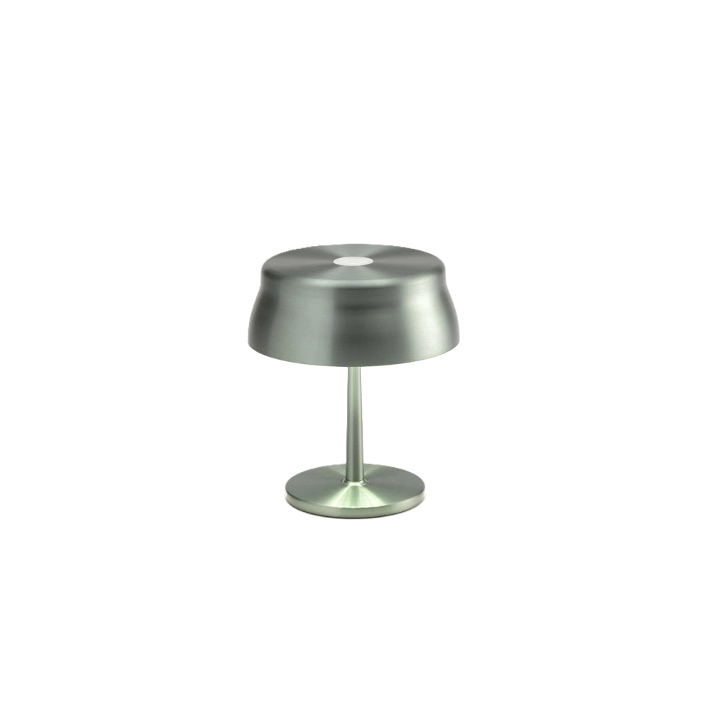 Zafferano Sister Light Mini Wi-fi Lampada a led smart da tavolo Verde ricaricabile e dimmerabile