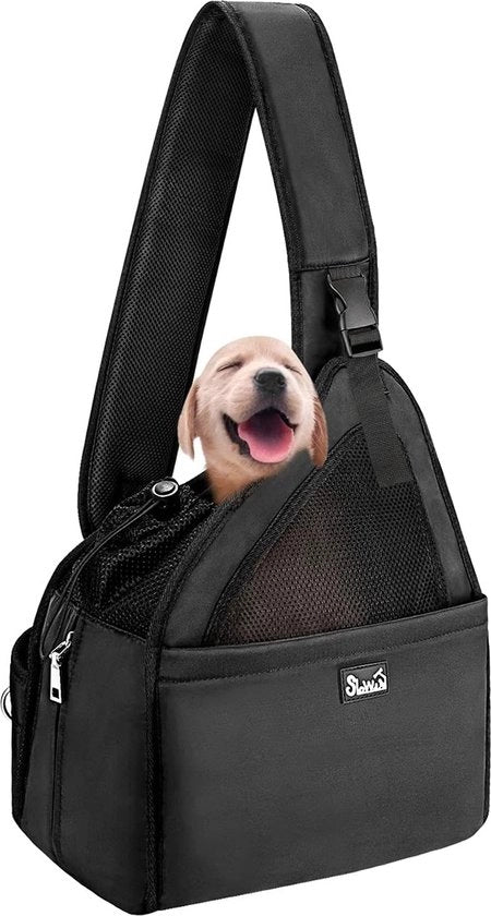 Porta cani amichevoli per cani, borse per piccoli animali domestici senza maniglie con sostegni regolabili, fondo in compensato, cintura di sicurezza, respirante, lavabile in macchina, peso inferiore a 6 kg.