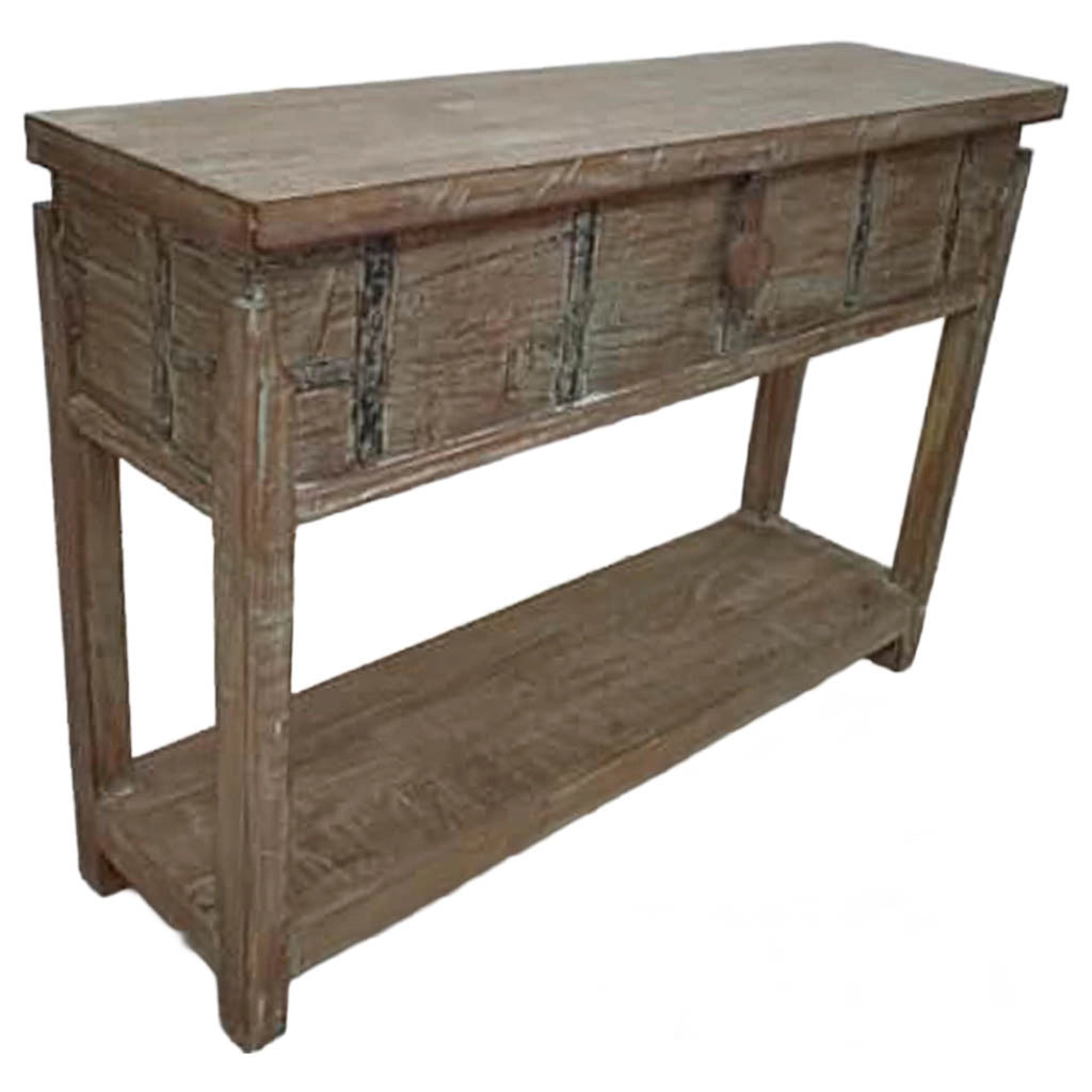 Crediera in legno fatto a mano 144x39x93h cm