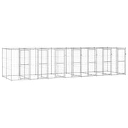 Recinto per animali da esterno per cani in acciaio zincato 16,94 m² 02_0000409