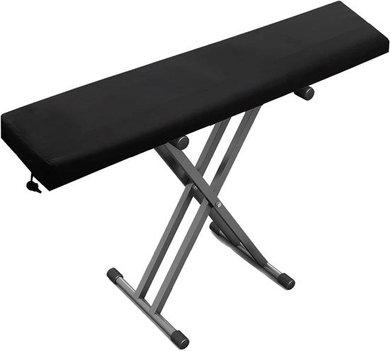 Cassa per pianoforte con 88 tasti, copertura per tastiera in tessuto, copertura per pianoforte con corda per protezione delle tasti di un pianoforte elettronico (130 x 29 x 15 cm)