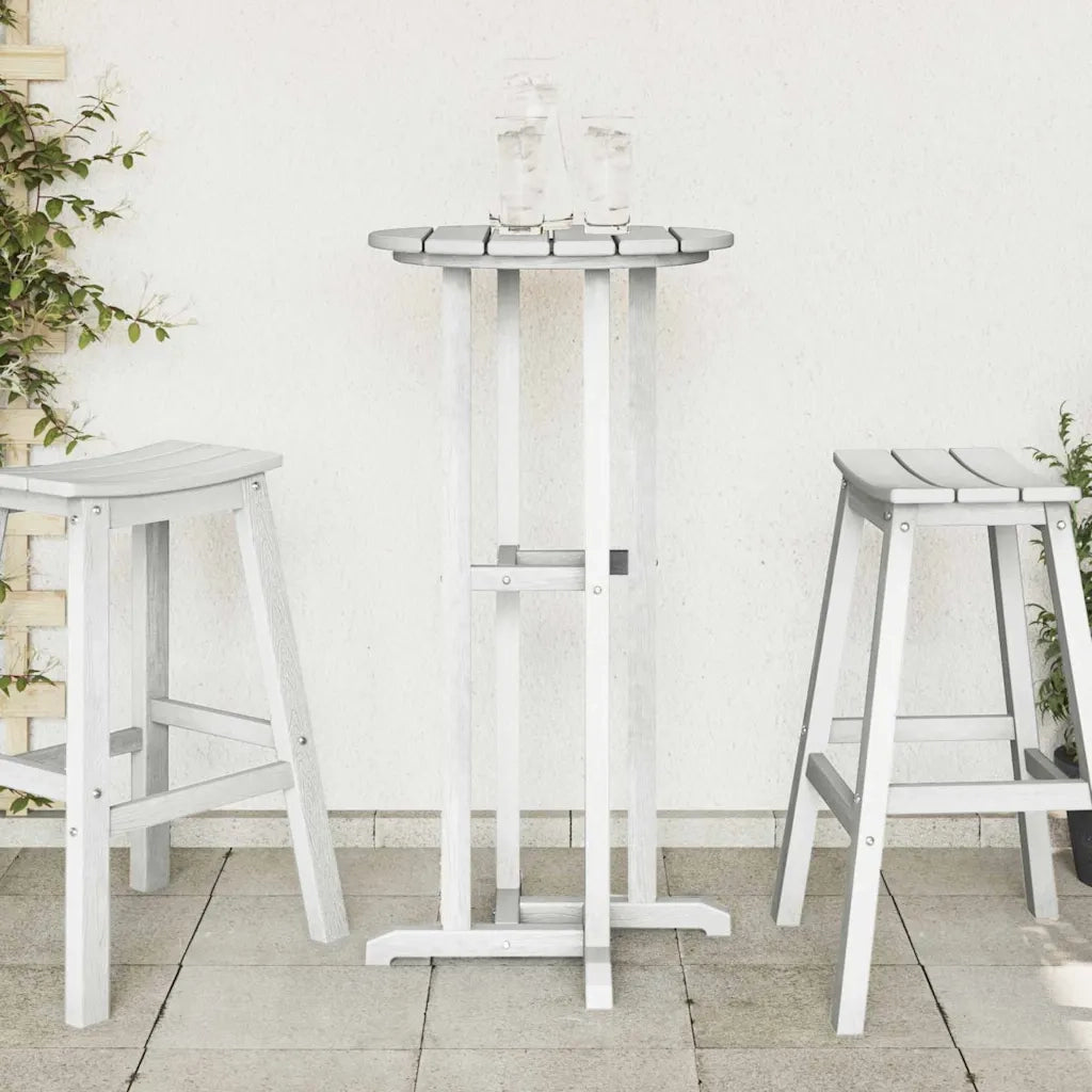 Tavolino da Giardino | Tavolo da bar Bianco 55 x 55 x 107 cm Polietilene