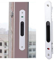 Serratura per porte scorrevoli - Blocco con semplice ingaggio a gancio - In acciaio inossidabile - Adatta per porte in vetro - Duraturo - Facile da installare - Serratura per porte