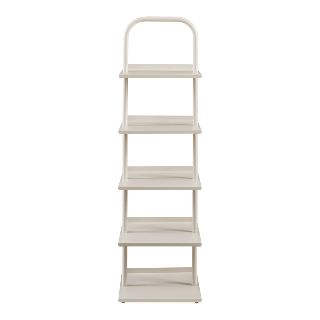 Scaffale Portascarpe Poytya Scarpiera a 5 Livelli 119 x 34 x 32 cm - Color Champagne [en.casa]