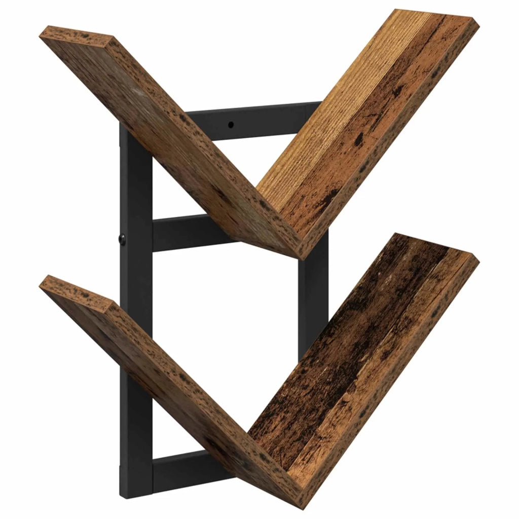 Mensola a muro flottante Legno antico 43 x 15 x 47 cm 8012344
