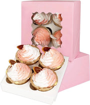 Dozzi di cupcake automatici pop-up in rosso - 12 pezzi - 16 x 16 x 7 cm - dozzini da forno - trasportatori di cupcake - contenitori di cupcake