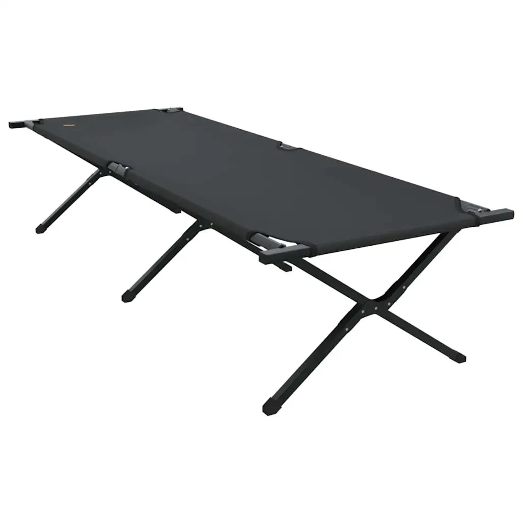 Letto da campeggio pieghevole 2 pz Nero 210 x 80 x 46 cm CFW7758011