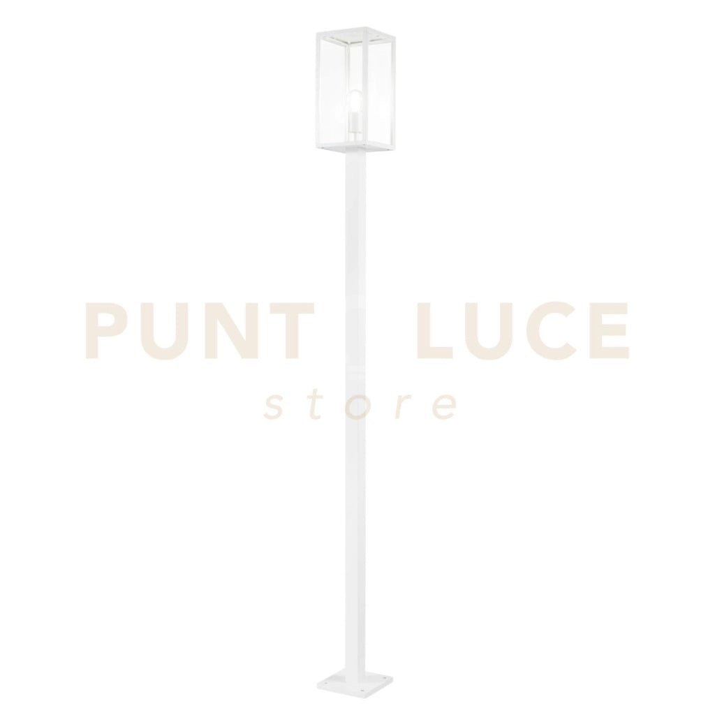 PALO MIRAGE BIANCO 1 LUCE ATTACCO E27 IP44 X17X17X199,5CM IN METALLO E VETRO