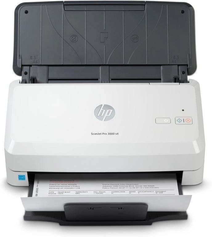 Hp scanjet pro 3000 s4 scanner a foglio 600 x 600 dpi a4 nero, bianco - 6FW07A#B19