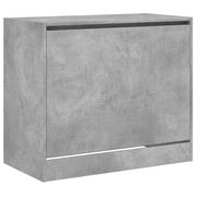 Scarpiera mobile contenitore per scarpe mobile per ingresso/corridoio/soggiorno 80 x 42 x 69 cm legno ingegnerizzato grigio 02_0021858