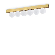 Plafoniera Contemporanea Ping Pong Metallo Ottone Led Integrato 18W 3000K Ip20