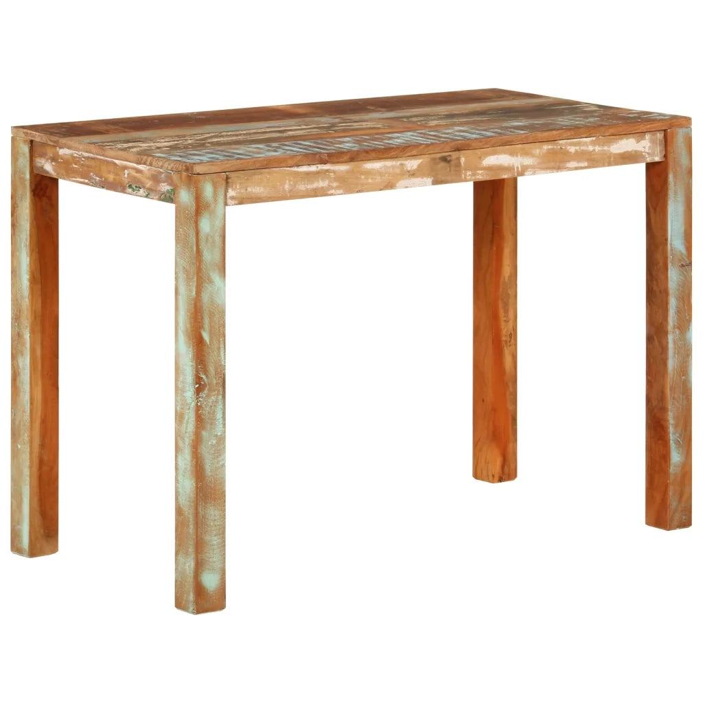 Tavolo da Pranzo 110x55x76 cm in Legno Massello di Recupero