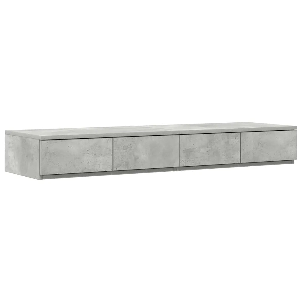 Struttura letto con contenitore Grigio cemento 120 cm 3335632