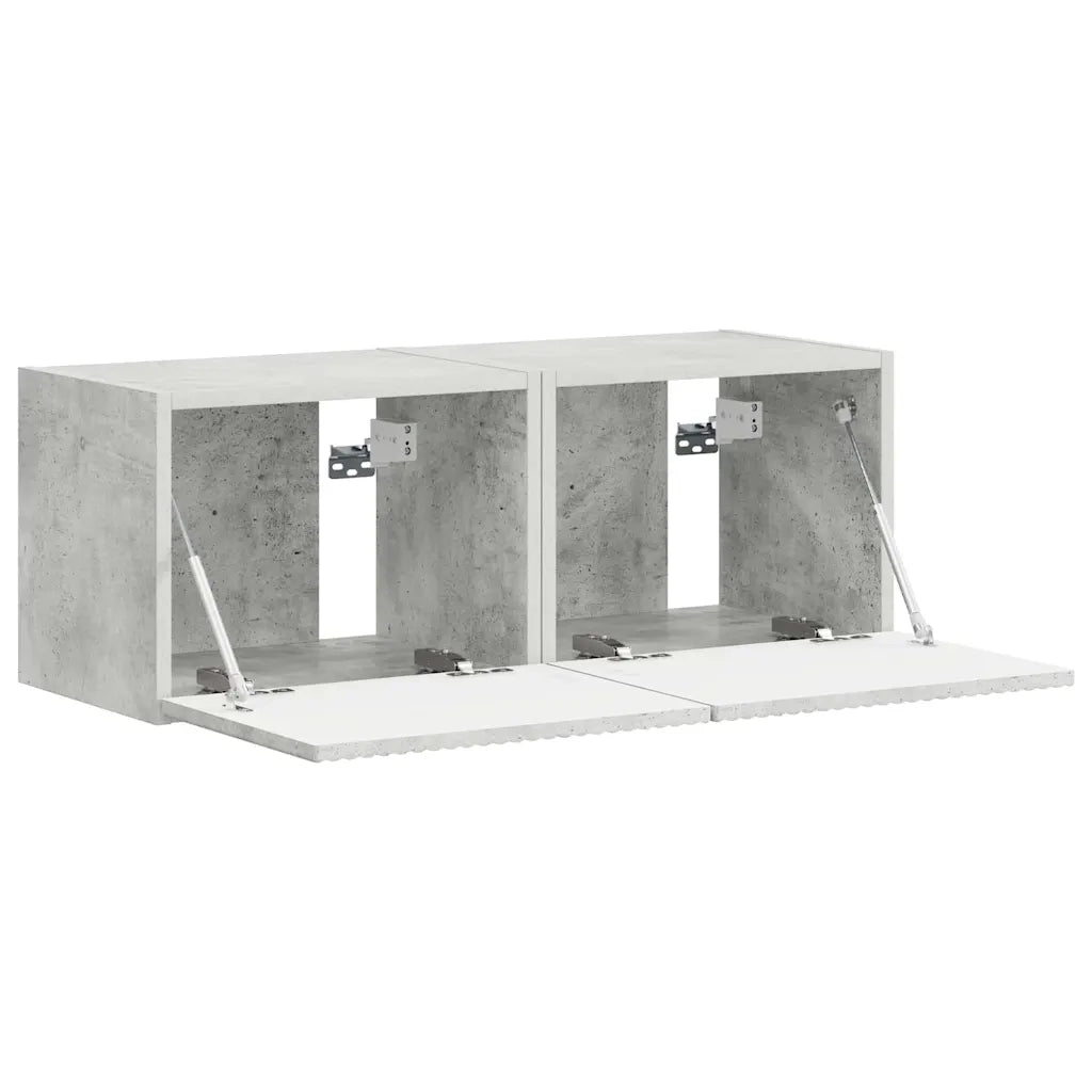 Mobile TV da parete 2 pcs Calcestruzzo 39 x 31 x 29,5 cm 892176