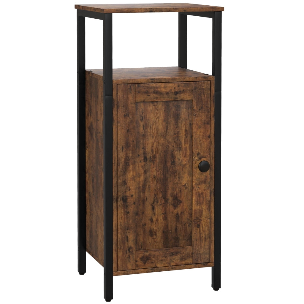 TAVOLINO 34 x 30 x 80 cm Marrone in pannello di legno con contenitore