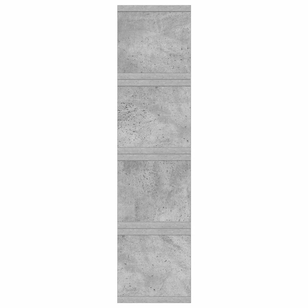 Rack per Stoccaggio CD 4 pz Grigio Cemento 40 x 17 x 17 cm 8012717