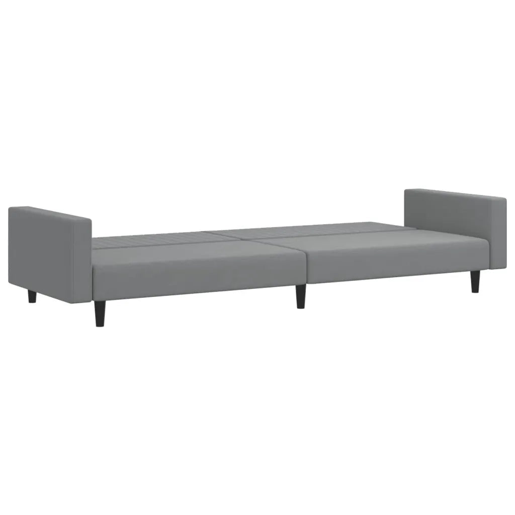 Divano letto | Sof¨¤ letto | Letto singolo a 2 Posti Grigio Chiaro in Velluto