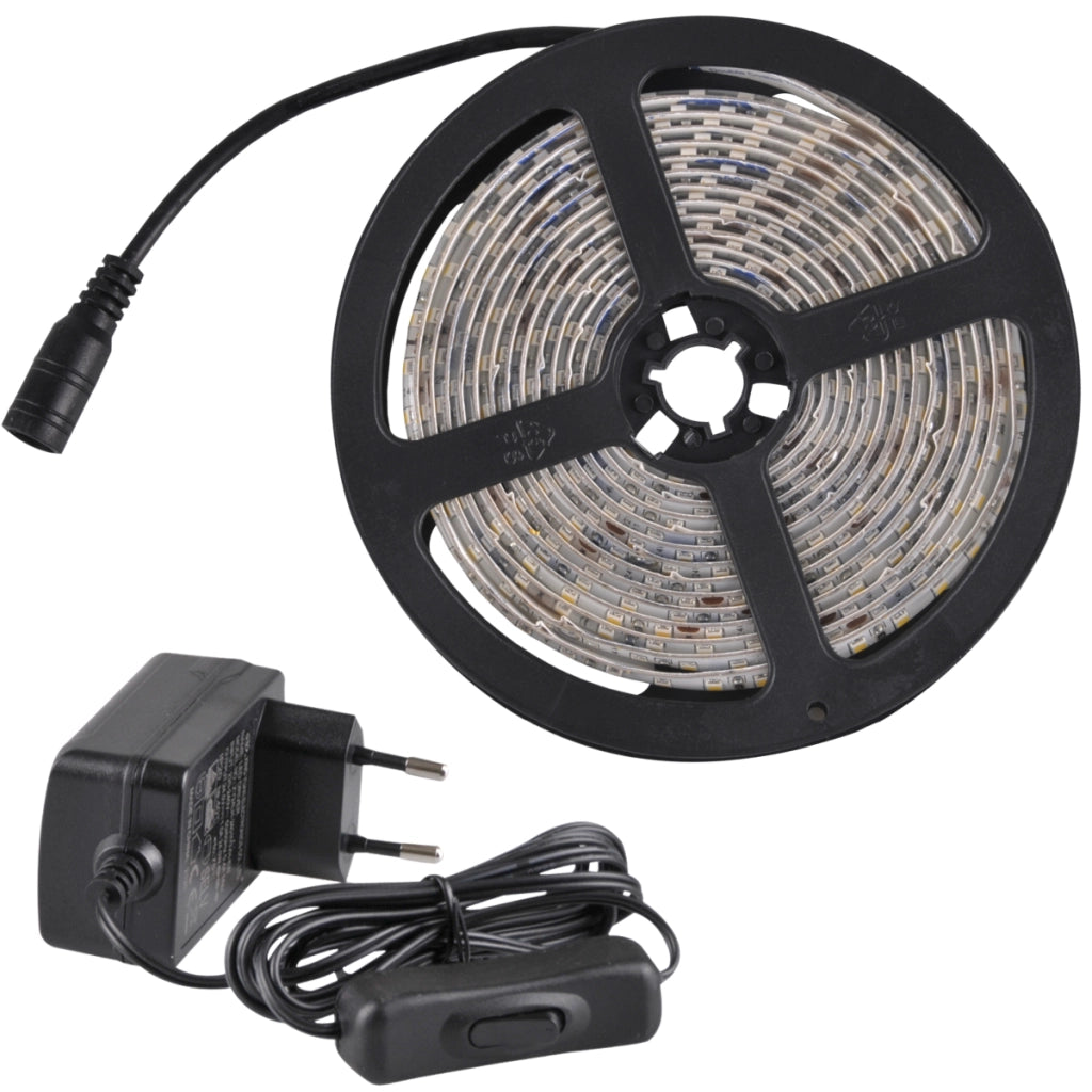 Kit striscia LED 24V 3m IP65 6500K con alimentatore Polux