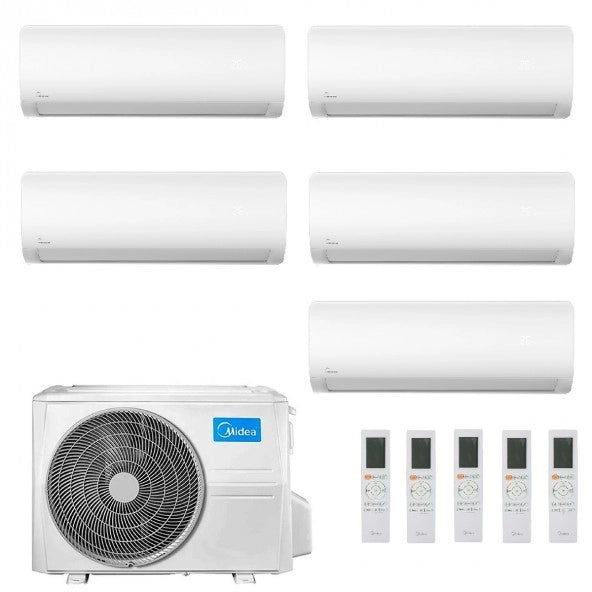 Condizionatore Midea Penta Split Inverter serie XTREME PRO GREEN 9000+9000+9000+12000+18000 Btu con M5OE-42 R-32 Wi-Fi integrato