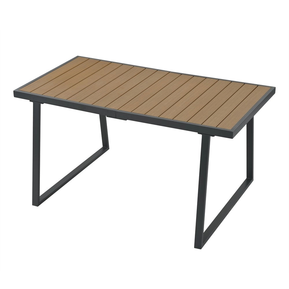 Set da giardino 5 pezzi - Zephmum- 3 divani 2 poltrone tavolo e pouf