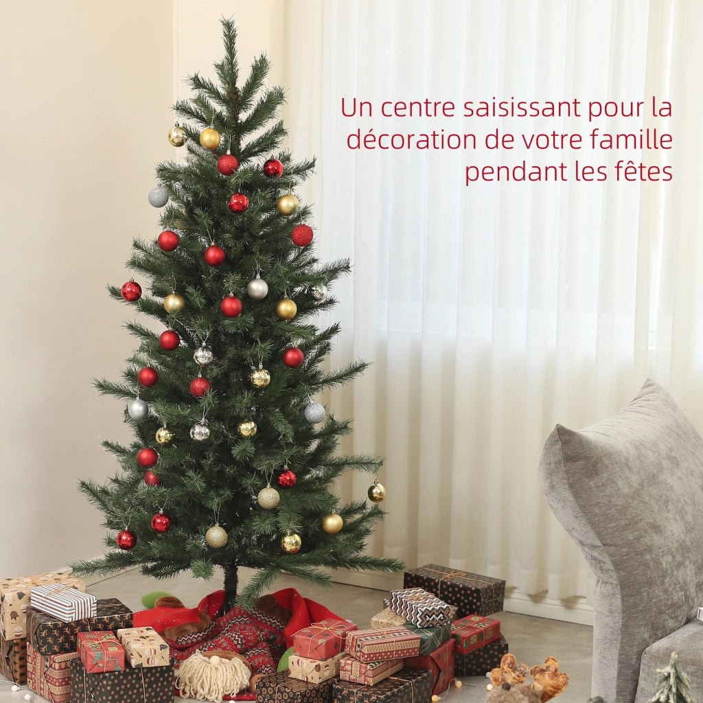 Albero di Natale Artificiale ¨C Minimal ¨C Verde, 180 cm, 467 Rami, Acciaio