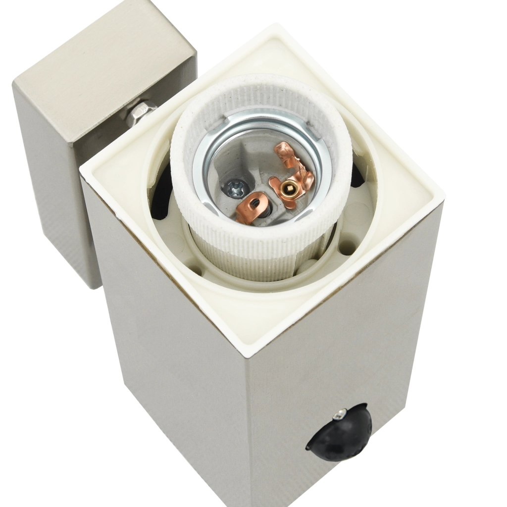Faretto da Esterno con Sensore 2 pz Argento Acciaio Inossidabile IP44