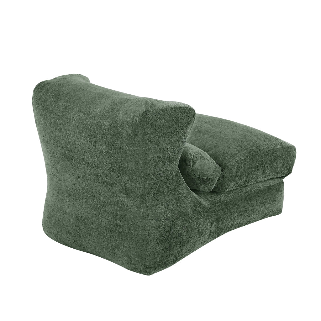 Poltrona Convertibile con Design Originale e Seduta in Schiuma, per Soggiorno e Camera, Verde