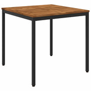 Tavolo da cena da giardino Naturale e Nero 80 x 80,5 x 75 cm 901310