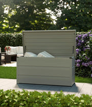 Juno Modern 4800307 - Scatola da giardino modello 1320, Ral 9007, dimensioni 136 x 67,5 x 72,5 cm, colore: grigio chiaro