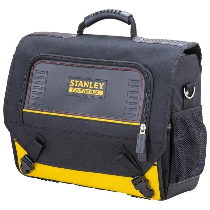 Stanley FMST1-80149 FatMax Borsa Porta Utensili e PC Nylon 600D Tasca Imbottita PC 15.6'' Tracolla Regolabile colore Nero