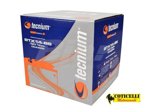 BATTERIA TECNIUM BTX14-BS 12V 12AH COMPATIBILE CON YTX14-BS