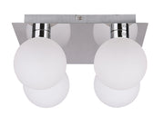 Plafoniera Candellux ODEN 4xG9 cromata bianca metallo 25cm