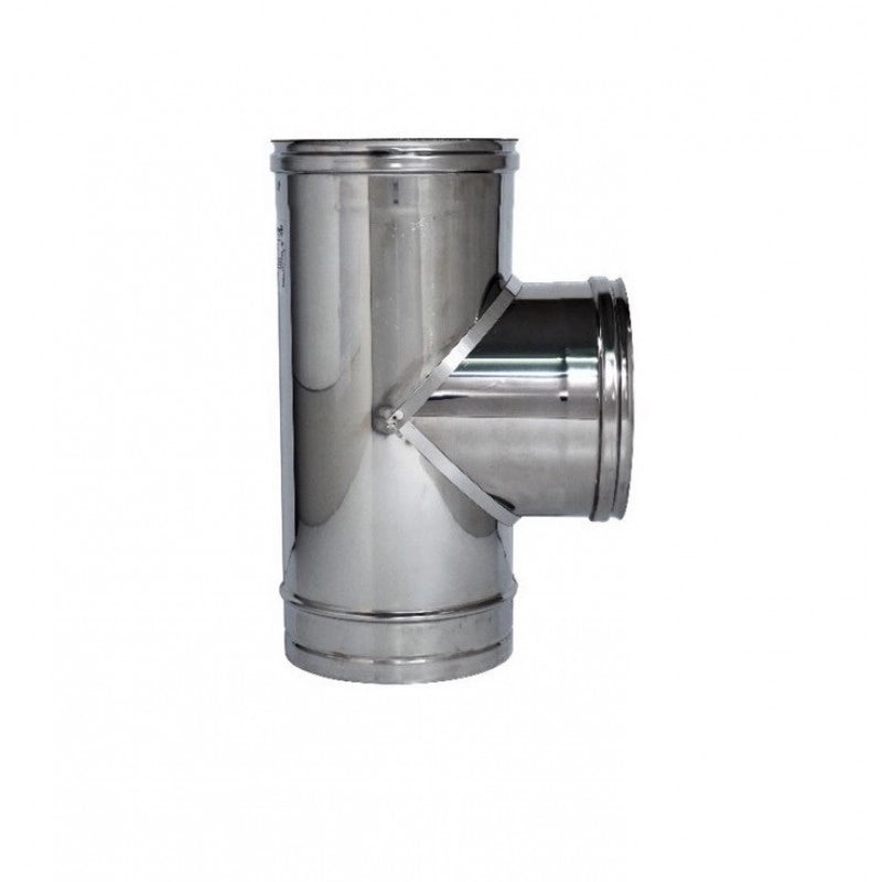 RACCORDO A T 90  ° PER CANNE FUMARIE  EE ? 110 mm