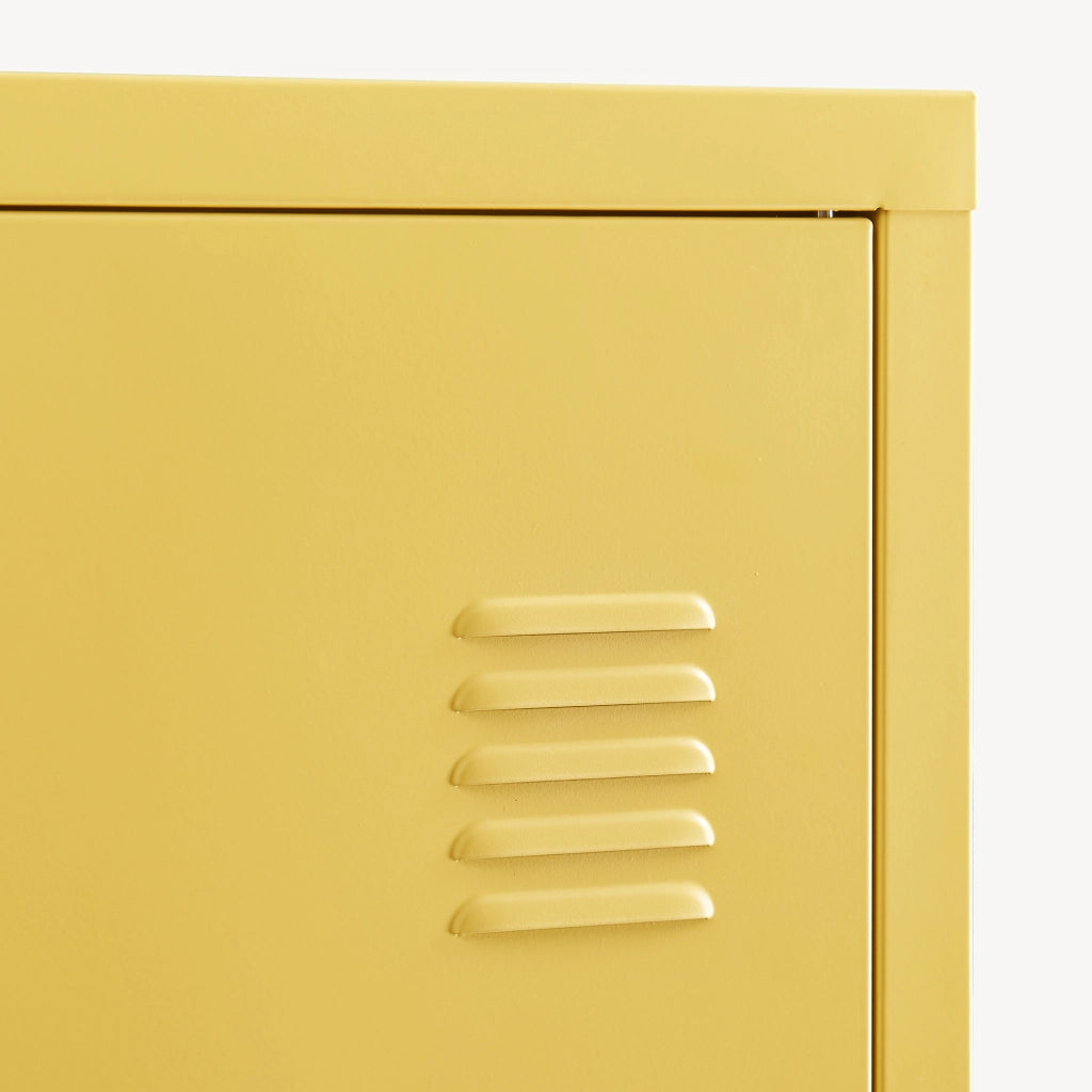Armadio da Ufficio Kurikka Acciaio Giallo [en.casa]
