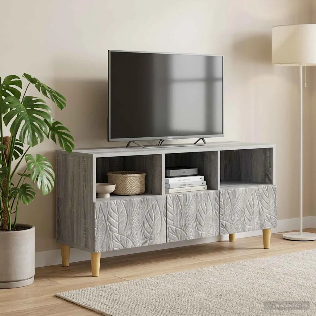 Mobile TV 102 x 34,5 x 50 cm Sonoma grigio Legno ingegnerizzato 895141