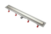 Canalina Doccia  con Sifone GRAVITAZIONALE e profilo INOX - 86 cm