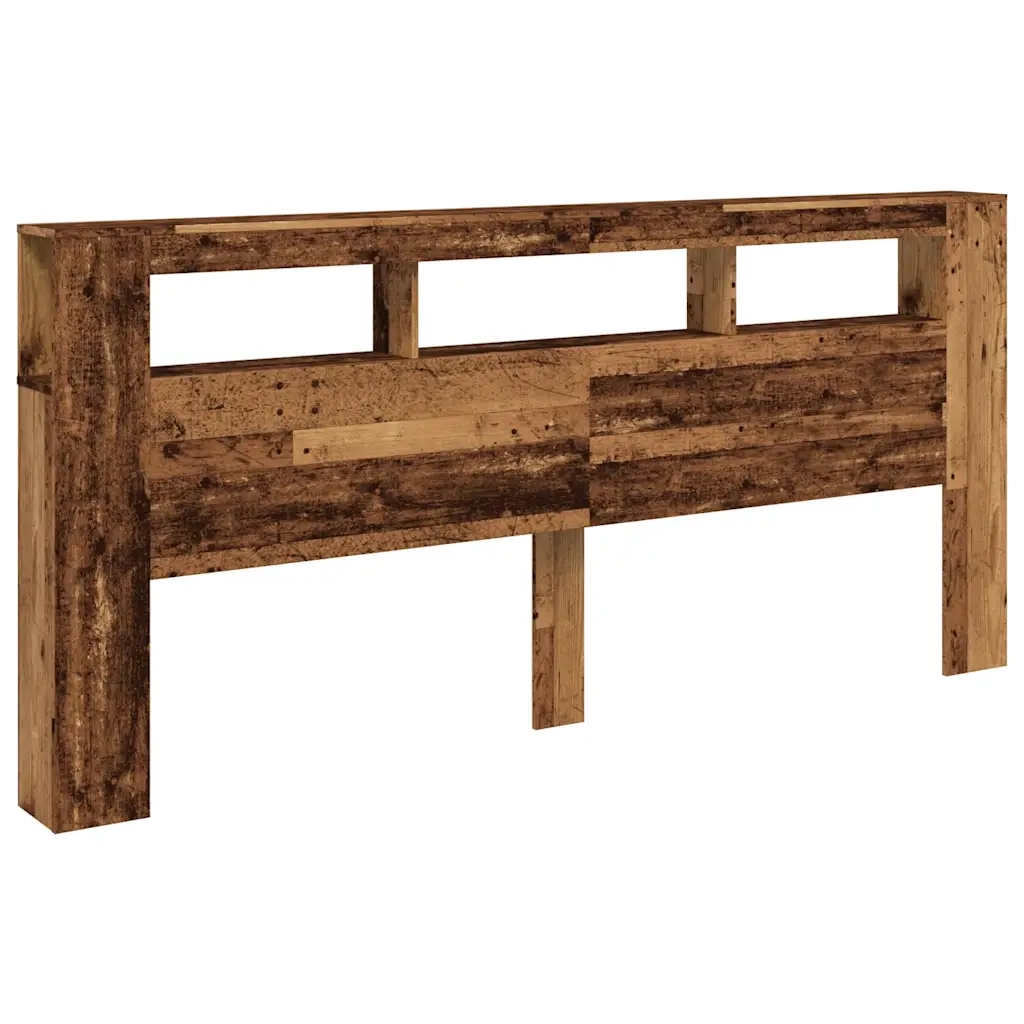 Testiera | Testata LED Legno Antico 220x18,5x103,5 cm Legno Multistrato
