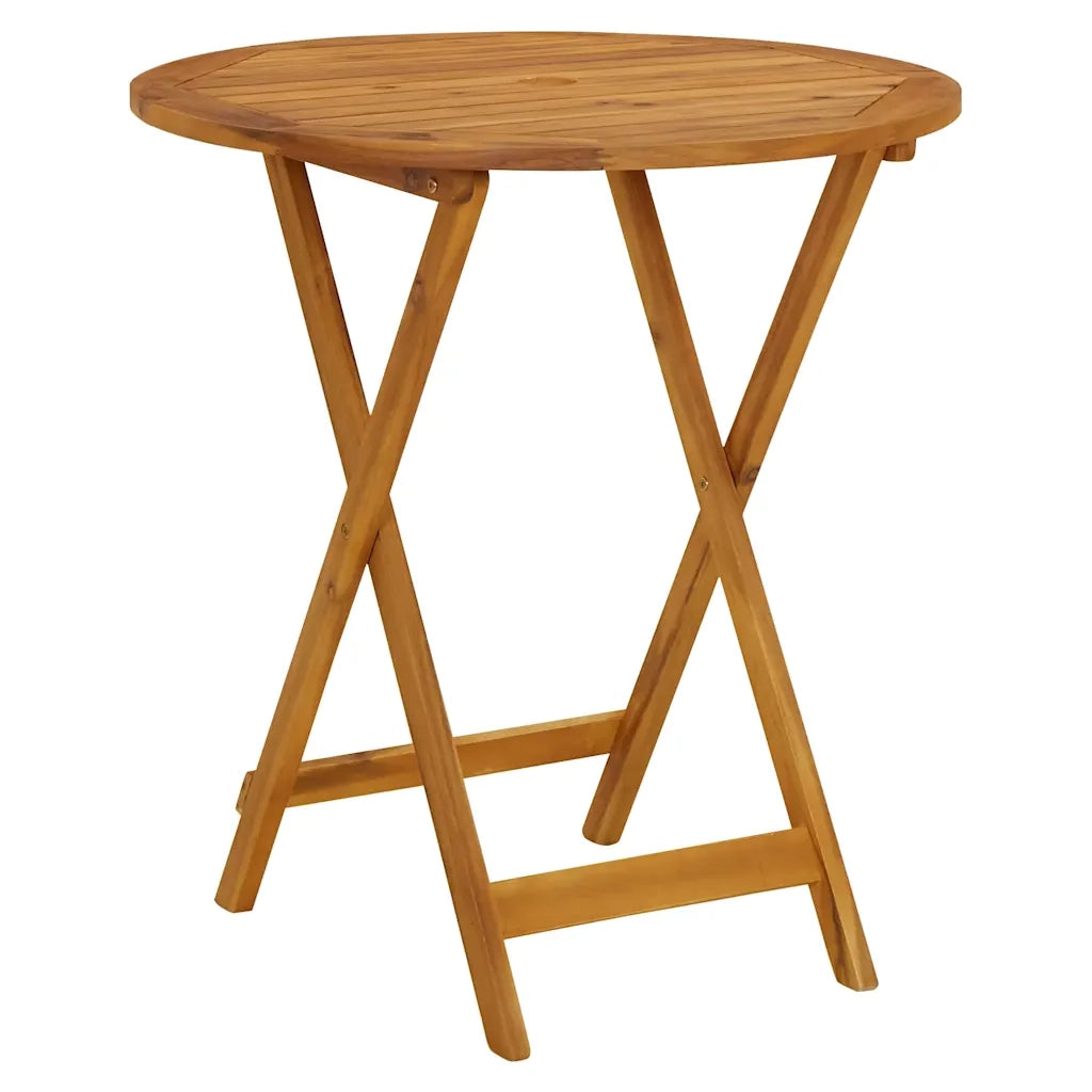 Set da Bistrot 3pz Nero in Polipropilene e Legno Massello