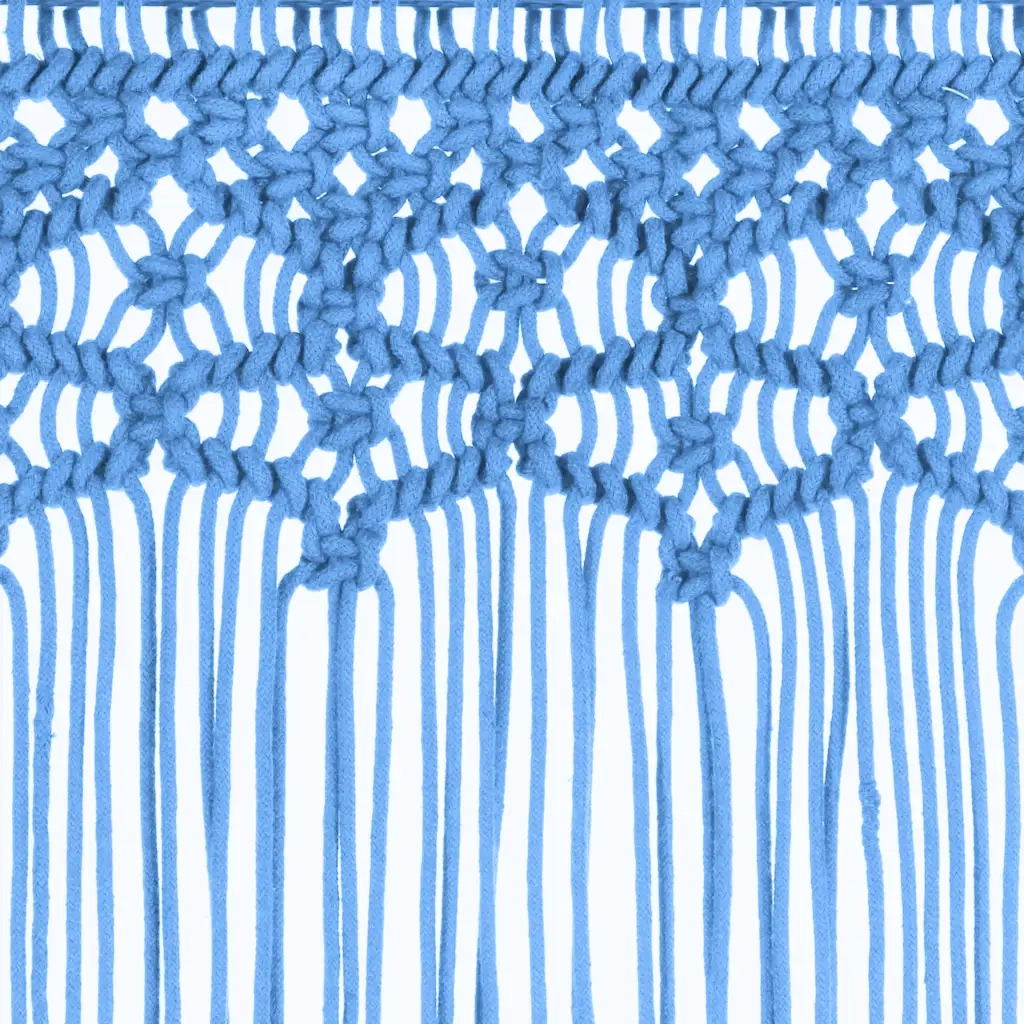 Tenda Macramè Blu 140x240 cm in Cotone 323987