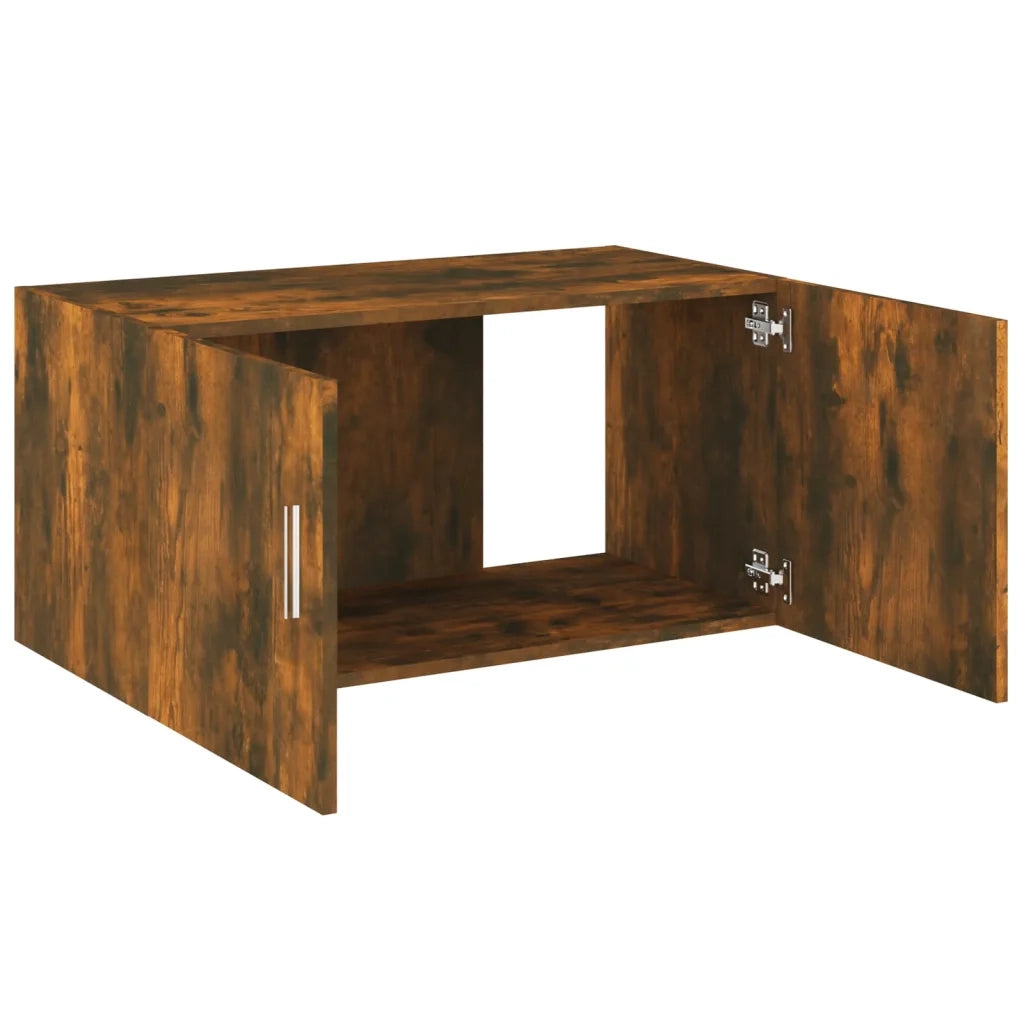 Armadietto da Parete Rovere Fumo 80x39x40 cm Legno Multistrato 815513